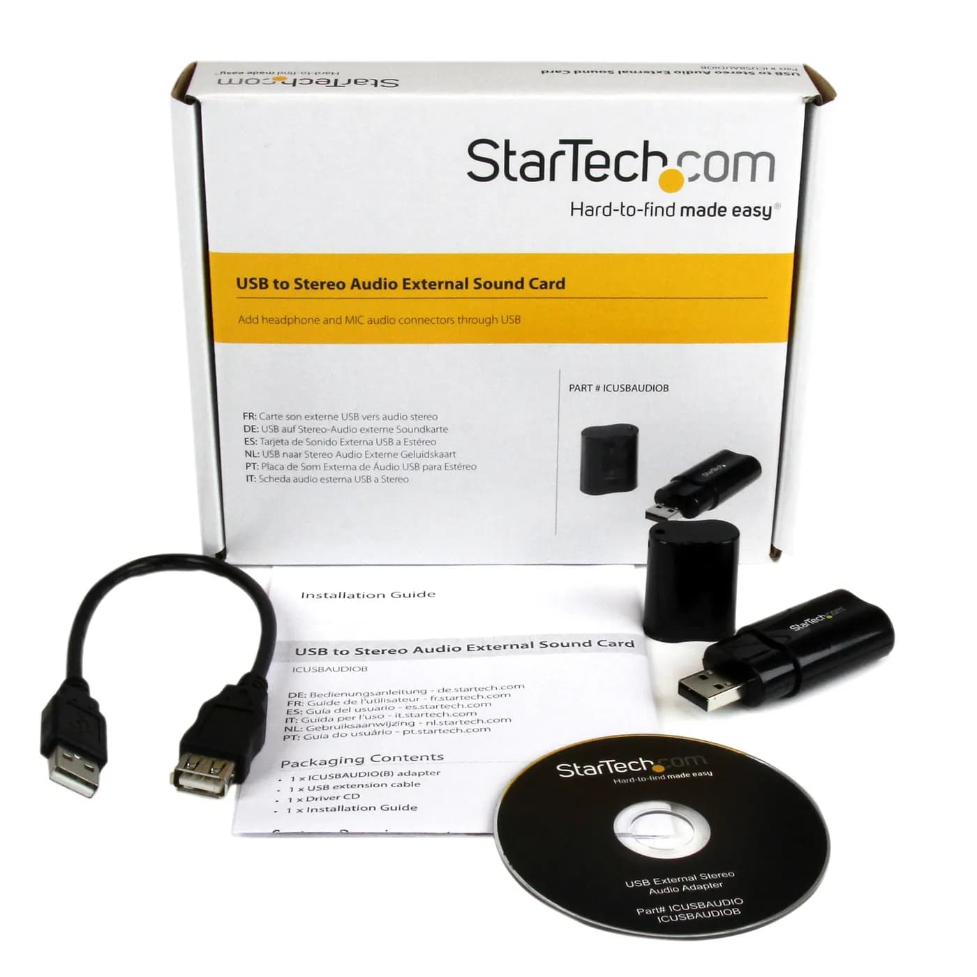 StarTech.com Tarjeta de Sonido Estéreo USB Externa Adaptador Convertid 5