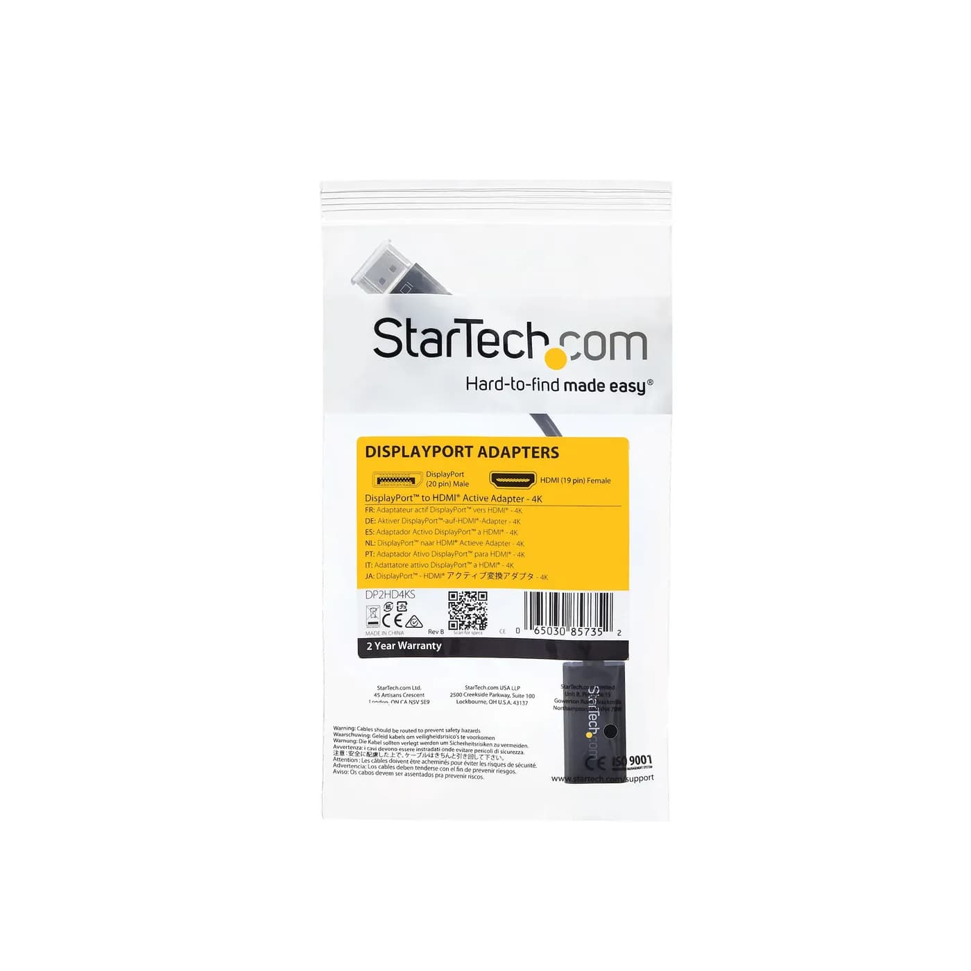 StarTech.com Convertidor de Video DisplayPort a HDMI con Audio – Adapt 6