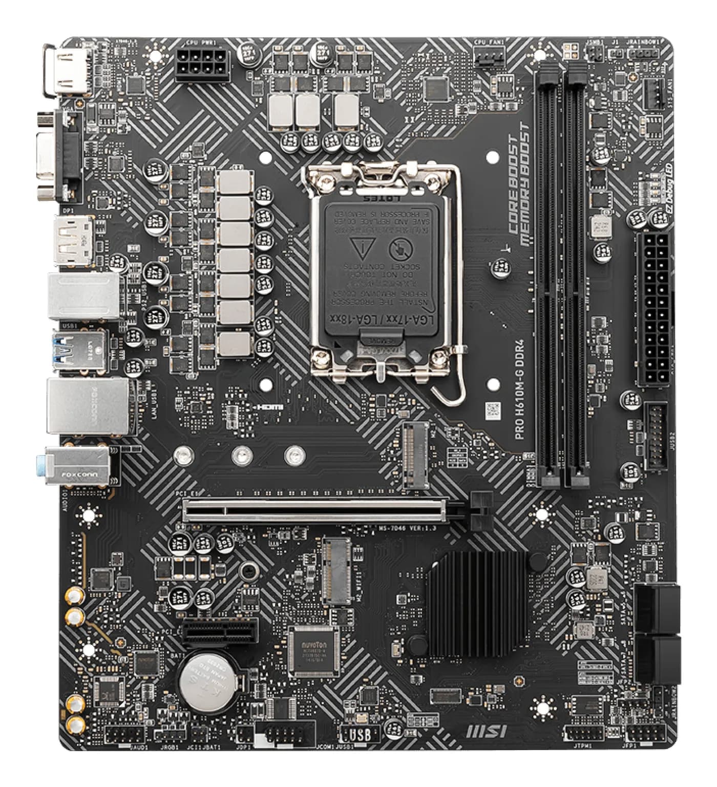 TARJETA MADRE MSI MICRO-ATX PRO H610M-G DDR4, S-1700, INTEL H610, HDMI 2