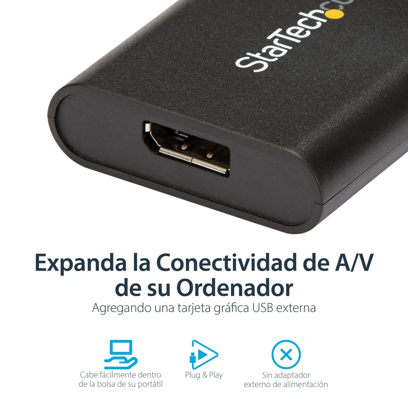 StarTech.com Adaptador USB 3.0 a DisplayPort - 4K 30Hz - Adaptador de  8