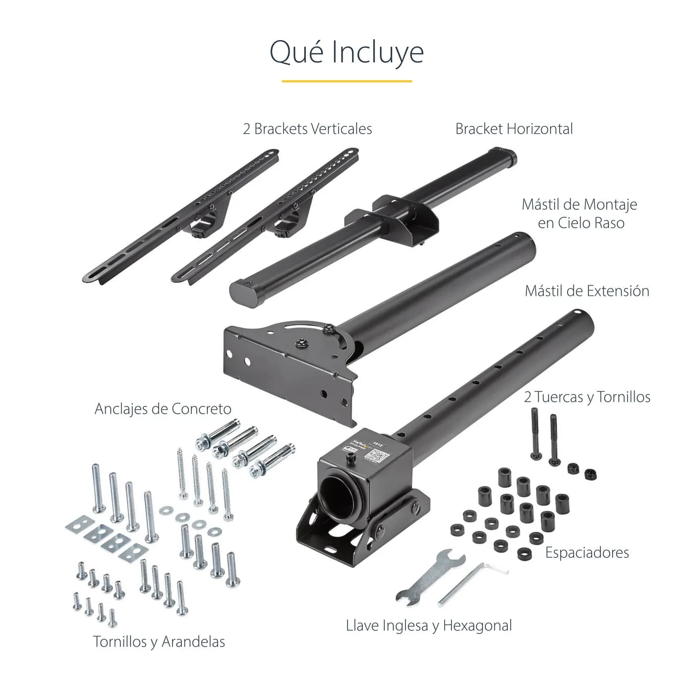 StarTech.com Soporte de TV para Techo - con Mástil de 560 a 910 mm 15
