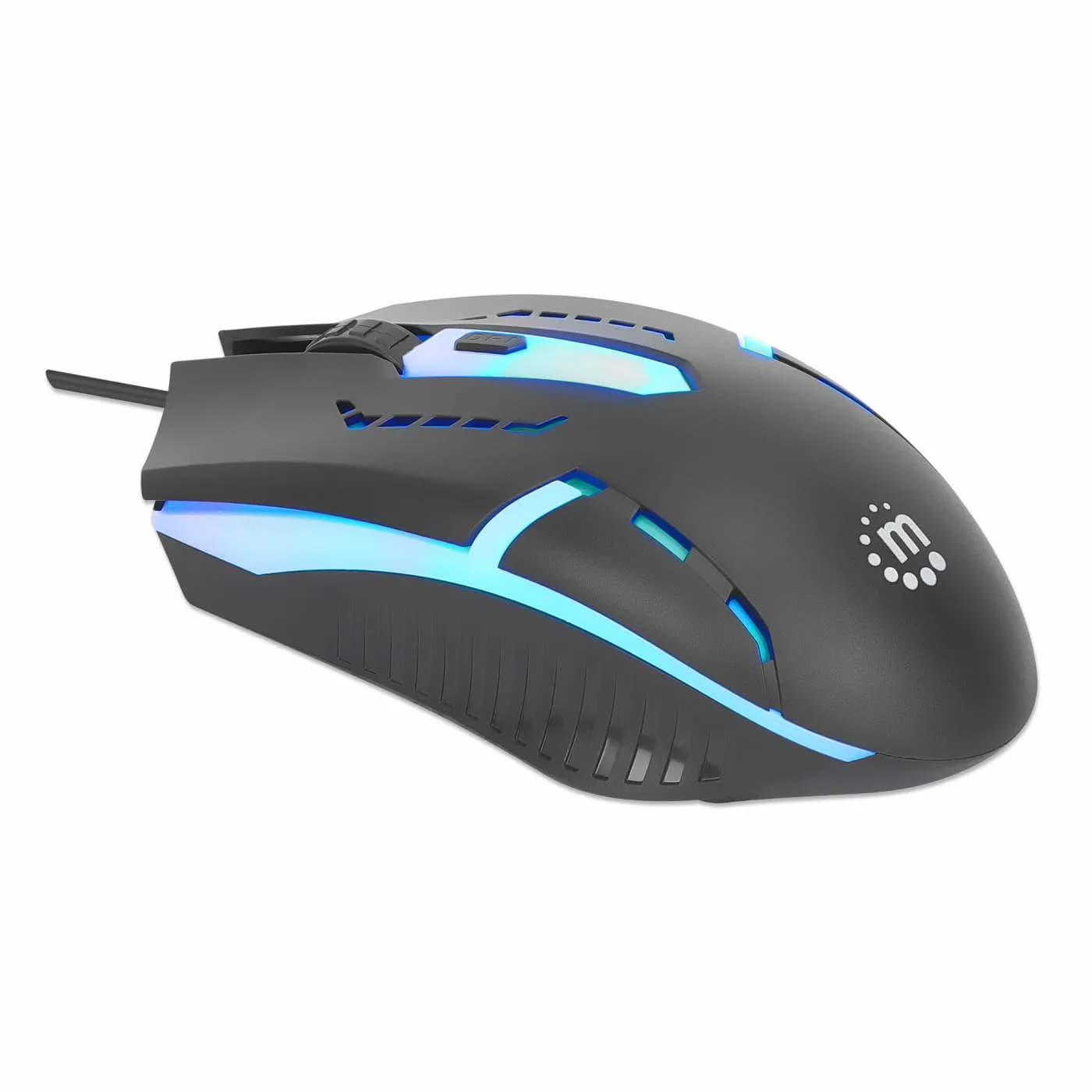 Manhattan Mouse Gaming óptico cableado USB con iluminación LED RGB 2