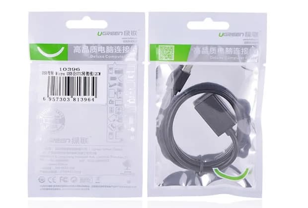 Ugreen 10396 cable USB USB 2.0 0.12 m USB A Micro-USB B 0.48 Gbit/s Ne 7