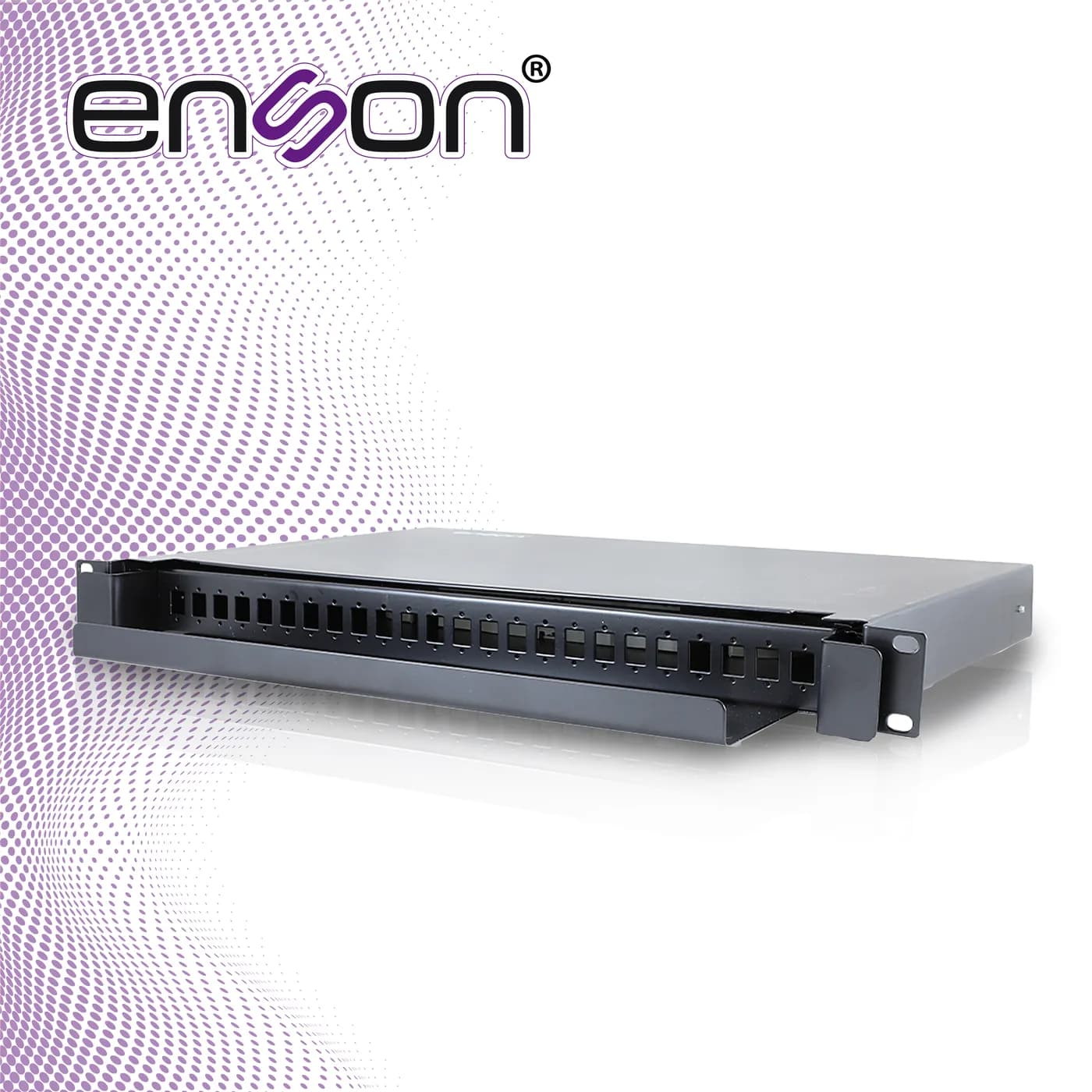 DISTRIBUIDOR DE FIBRA OPTICA ENSON ENS-ODF8002 CONECTORES TIPO SC APC  7