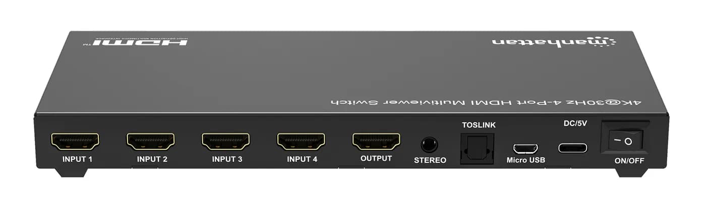 Manhattan Proyecta hasta cuatro fuentes de entrada HDMI en una pantall 8