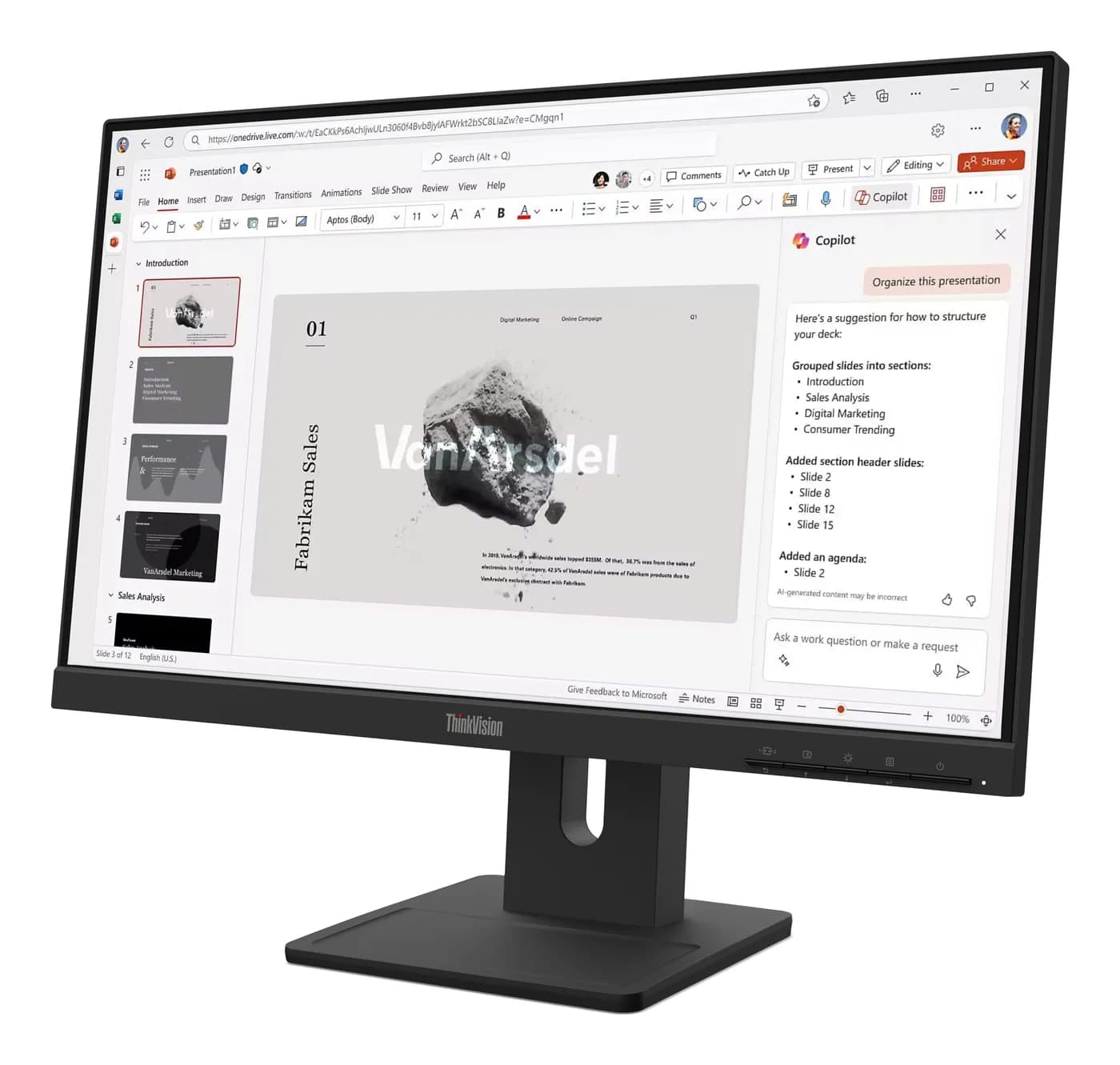 Lenovo ThinkVision E22-40 monitor de computadora 54.6 cm (21.5") 1920  3