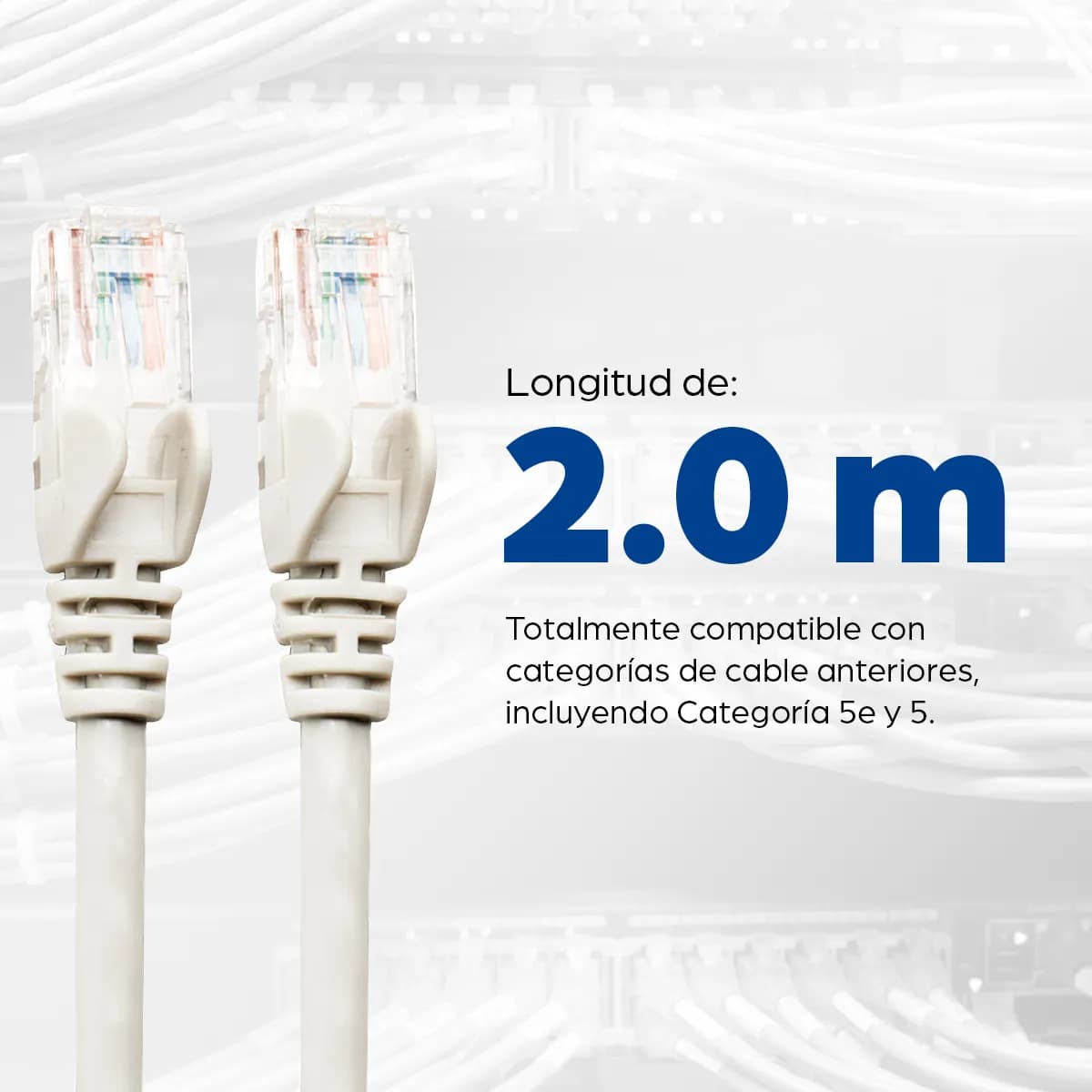 Intellinet Cable de red, Cat6, UTP 5