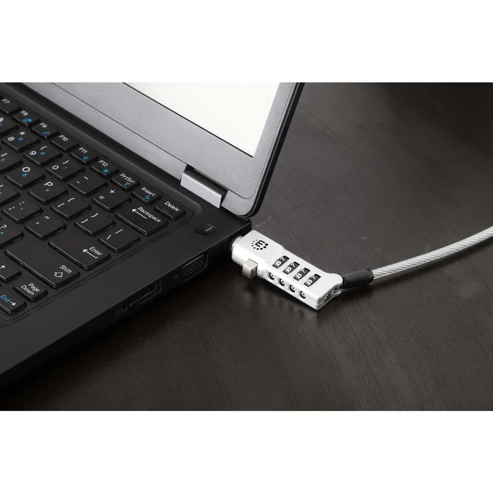 Manhattan 440301 cable antirrobo Plata 1.8 m 4