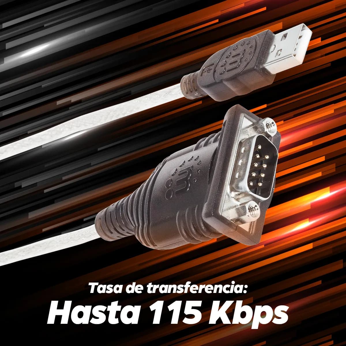 Manhattan Convertidor de USB a Puerto Serial 11