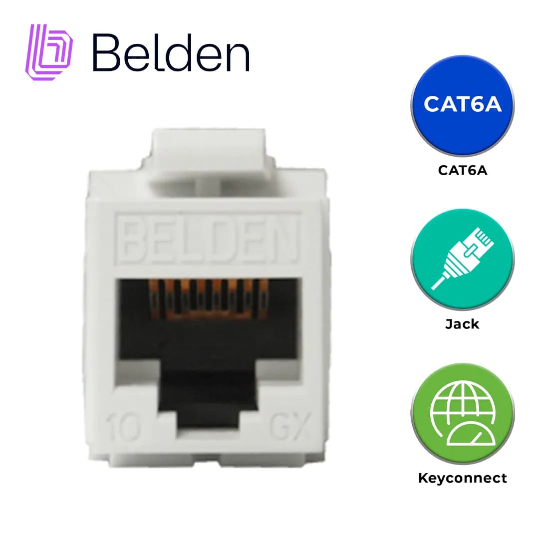 CONECTOR MODULAR JACK CAT6A RJ45 BELDEN AX102282 / KEYCONNECT / INTERI 5
