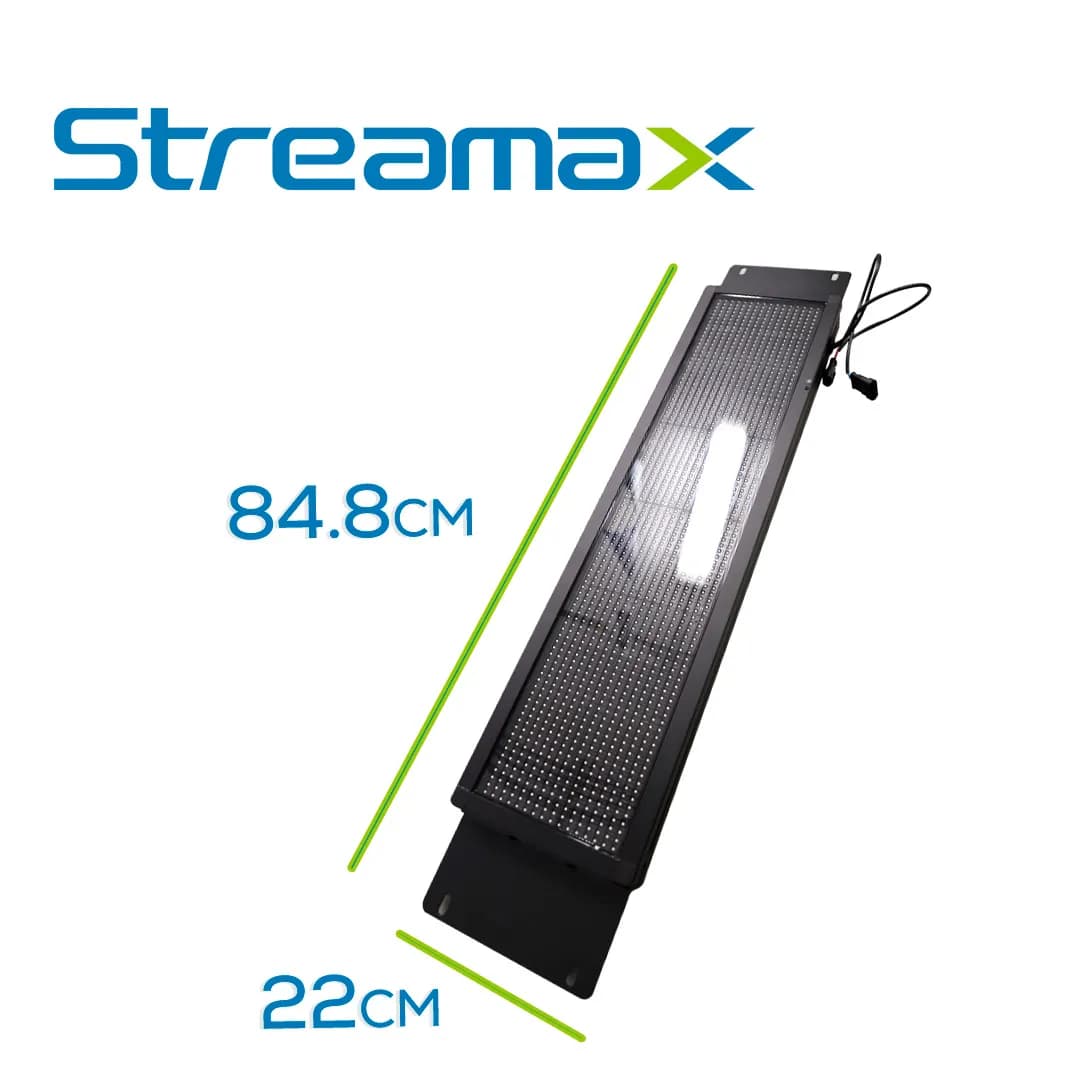 ANUNCIADOR DISPLAY STREAMAX ASIDE LED / 18-32 VCD / 84.8 X 22 X 5 CM / 3