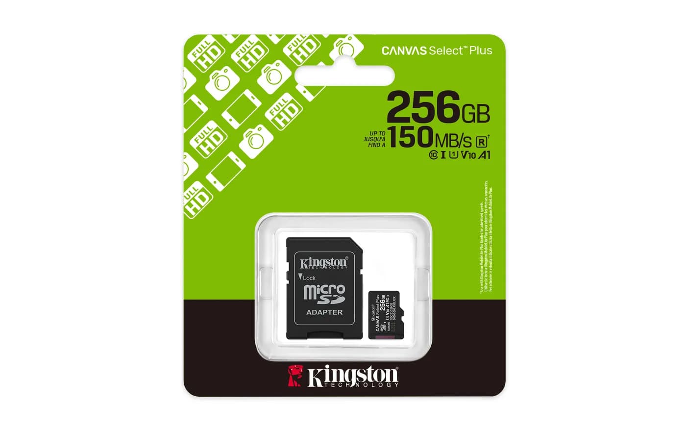 Kingston Technology Canvas Select Plus Gen3 256 GB MicroSDXC UHS-I Cla 5