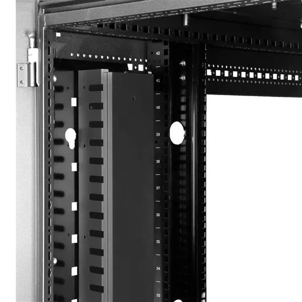 StarTech.com Organizador Vertical de Cableado con Lengüetas - 0U - 91c 9