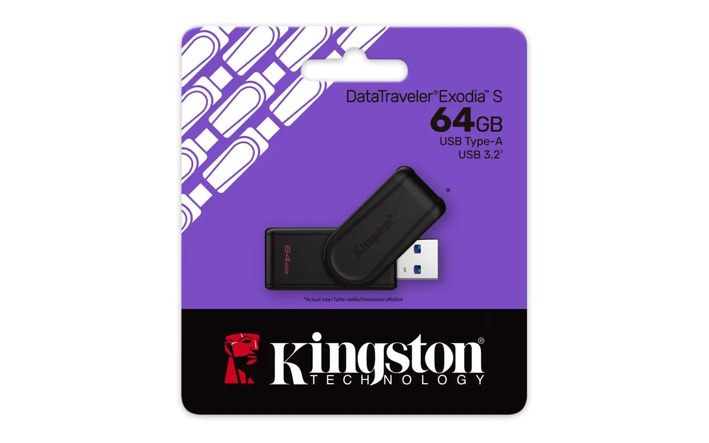 Kingston Technology DataTraveler Exodia S unidad flash USB 64 GB USB t 3