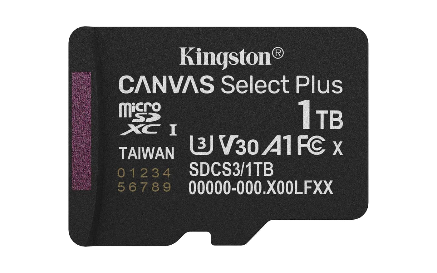 Kingston Technology Canvas Select Plus Gen3 1 TB MicroSDXC UHS-I Clase 3
