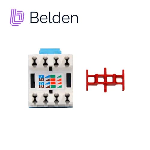 CONECTOR MODULAR JACK RJ45 CAT5E BELDEN AX101315 ESTILO KEYCONNECT AZU 3