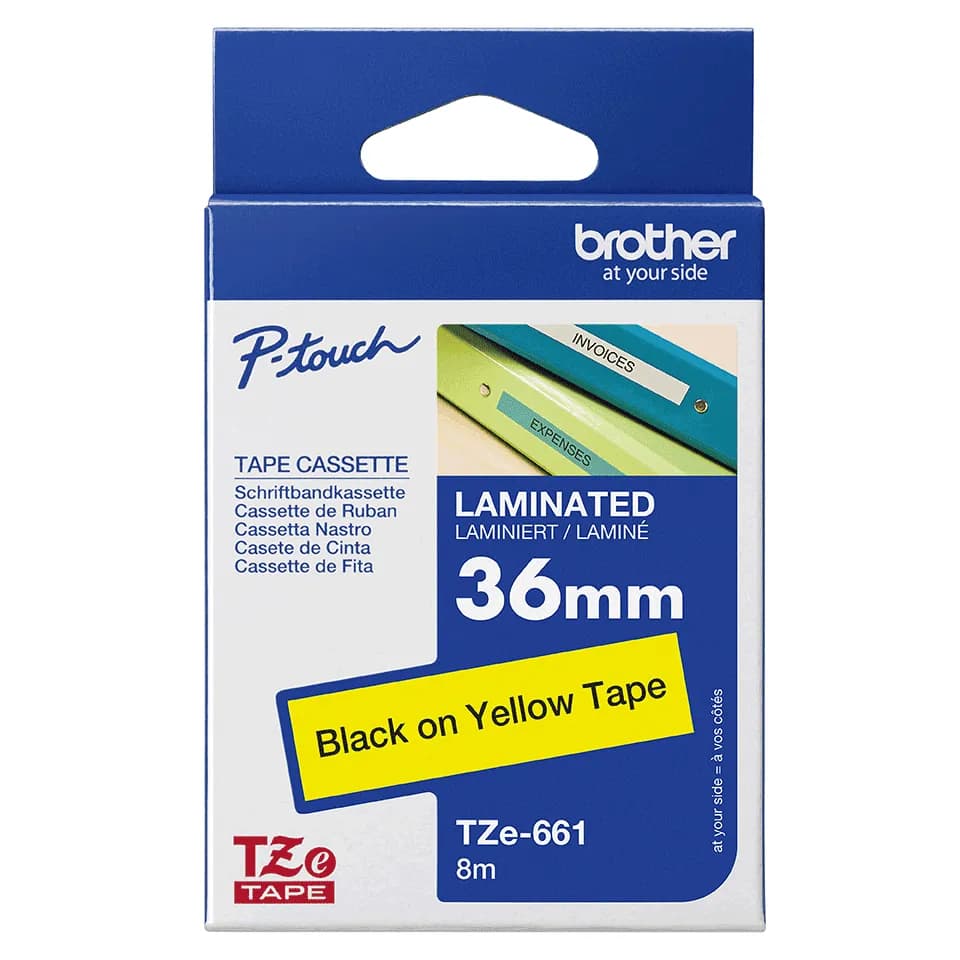 Brother TZE-661 cinta para impresora de etiquetas TZ 3