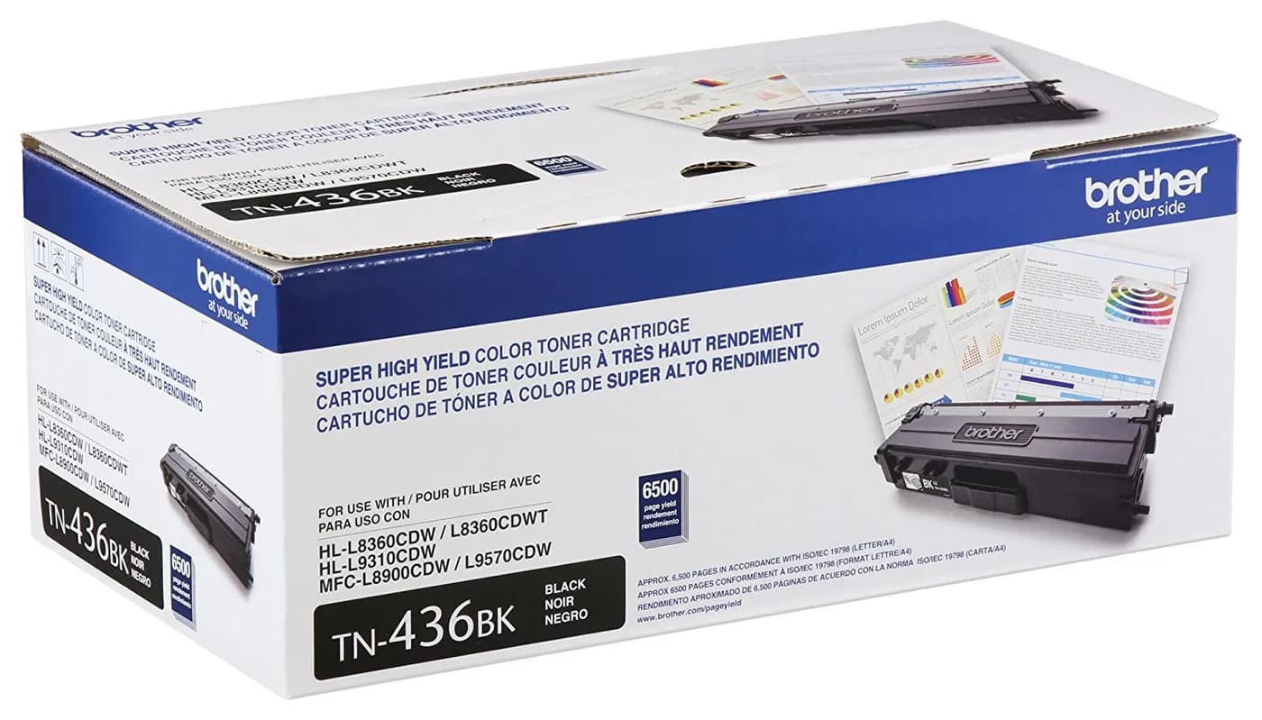 Brother TN-436BK cartucho de tóner 1 pieza(s) Original Negro 2