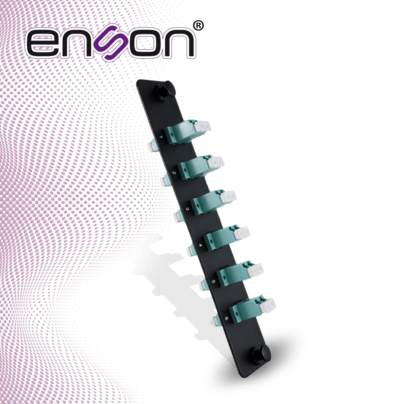 MINI PANEL DE FIBRA OPTICA ENSON ENS-PA6LCMM 6 CONECTORES LC TIPO MULT 4