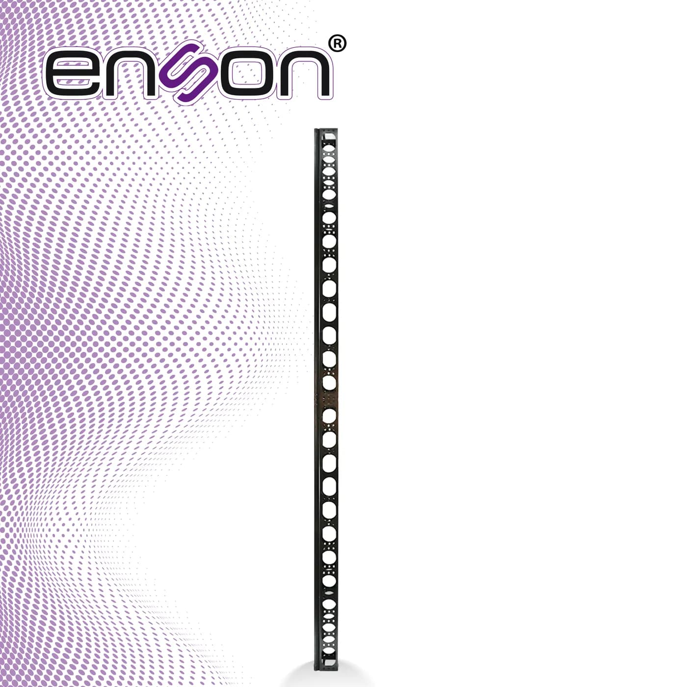 ORGANIZADOR VERTICAL ENSON ENS-VM25U PARA RACK DE 25UR CON VENTANAS DE 6
