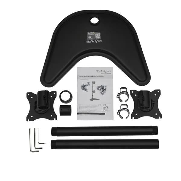 StarTech.com Soporte Vertical de Acero de Servicio Pesado para dos Mon 6