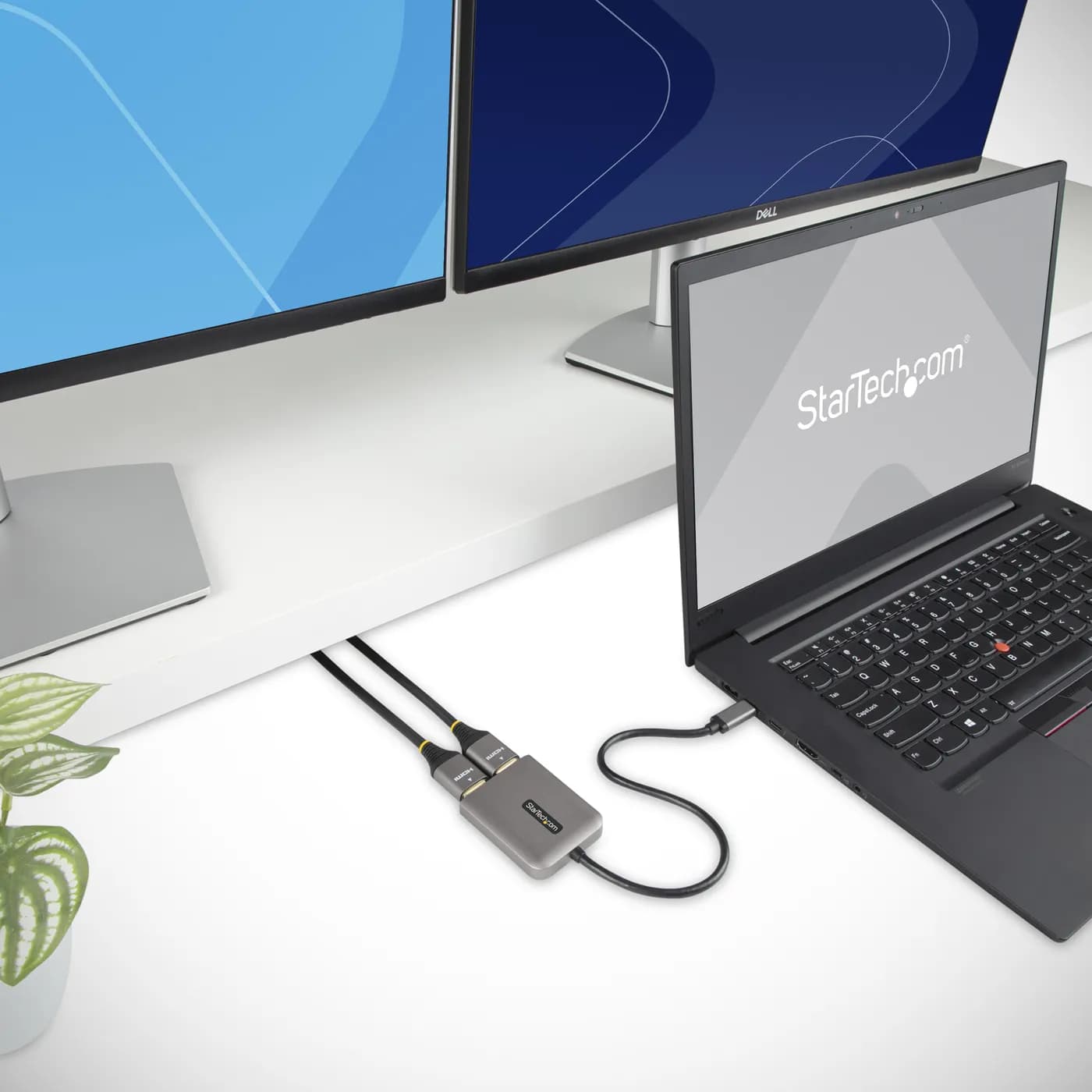 StarTech.com Adaptador USB-C a HDMI Doble - Hub MST USB Tipo C - Divis 7
