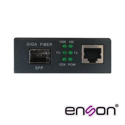 CONVERTIDOR DE FIBRA ENSONDC 100 SFP 10/-MC100SFP 10/100/1000 SFP/UTP  3