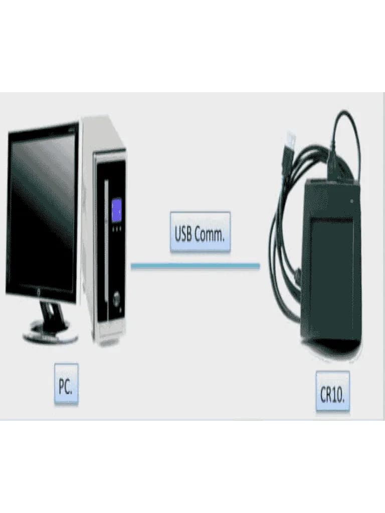 ZKTECO CR10MF - Enrolador  de Tarjetas Mifare 13.56 Mhz/ USB 2