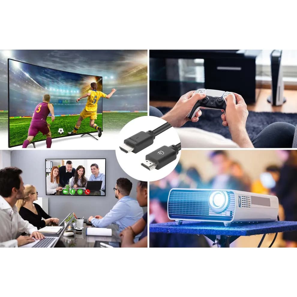Manhattan 356657 cable HDMI 2 m HDMI Tipo A (Estándar) Negro 5