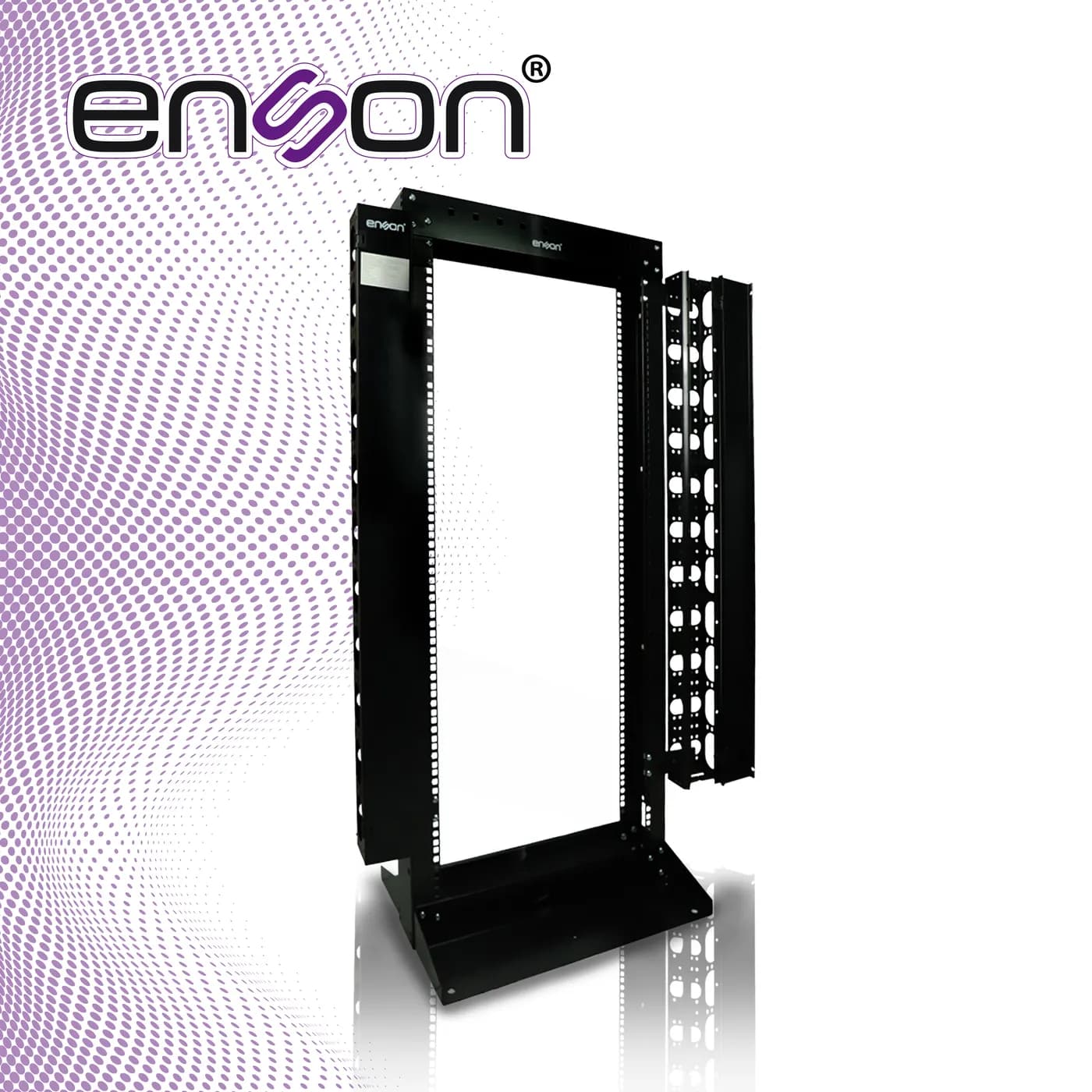 RACK VERTICAL ENSON ENS-RACK25UO DE 25UR DOS POSTES ORGANIZADOR VERTIC 5