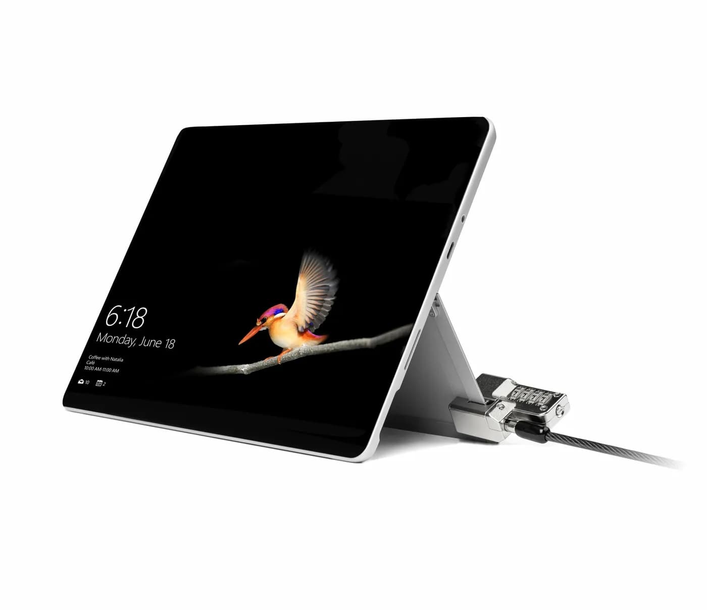 Kensington K68130WW cable antirrobo Negro, Plata 1.8 m 3