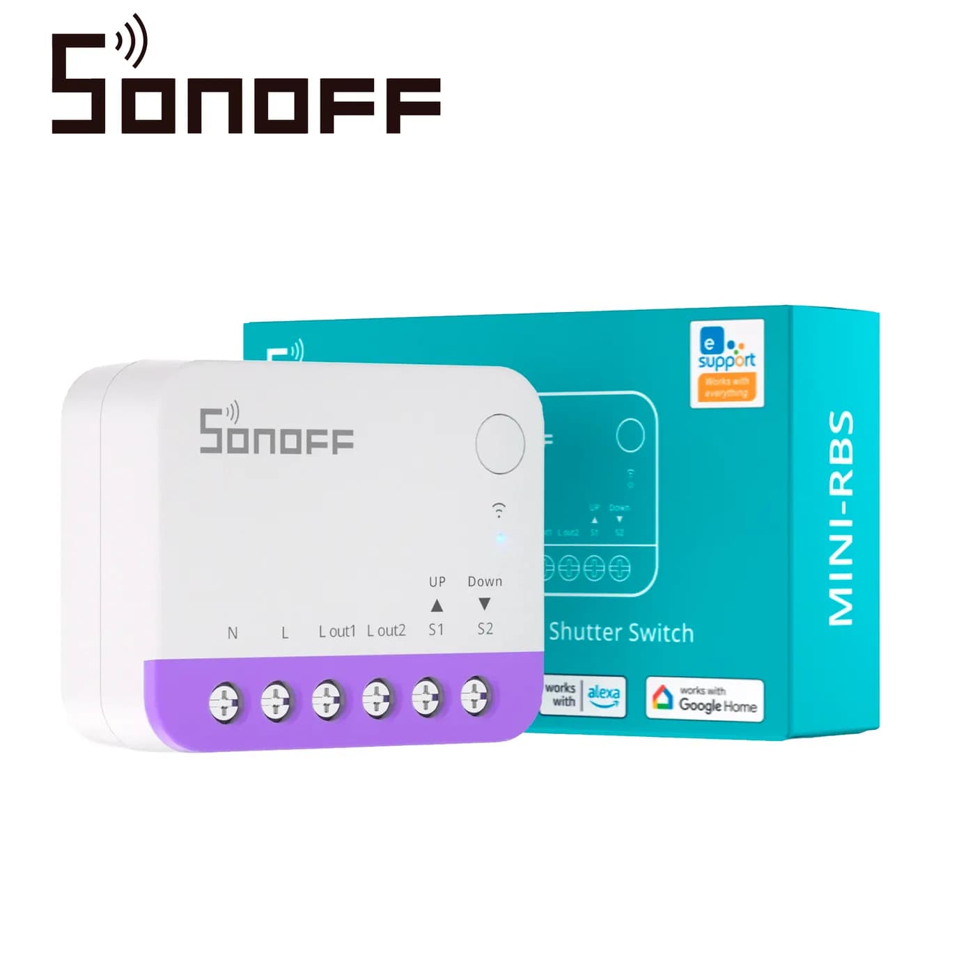 MINI INTERRUPTOR ON/OFF  WIFI PARA PERSIANAS SONOFF MINI-RBS  COMPATIB 3
