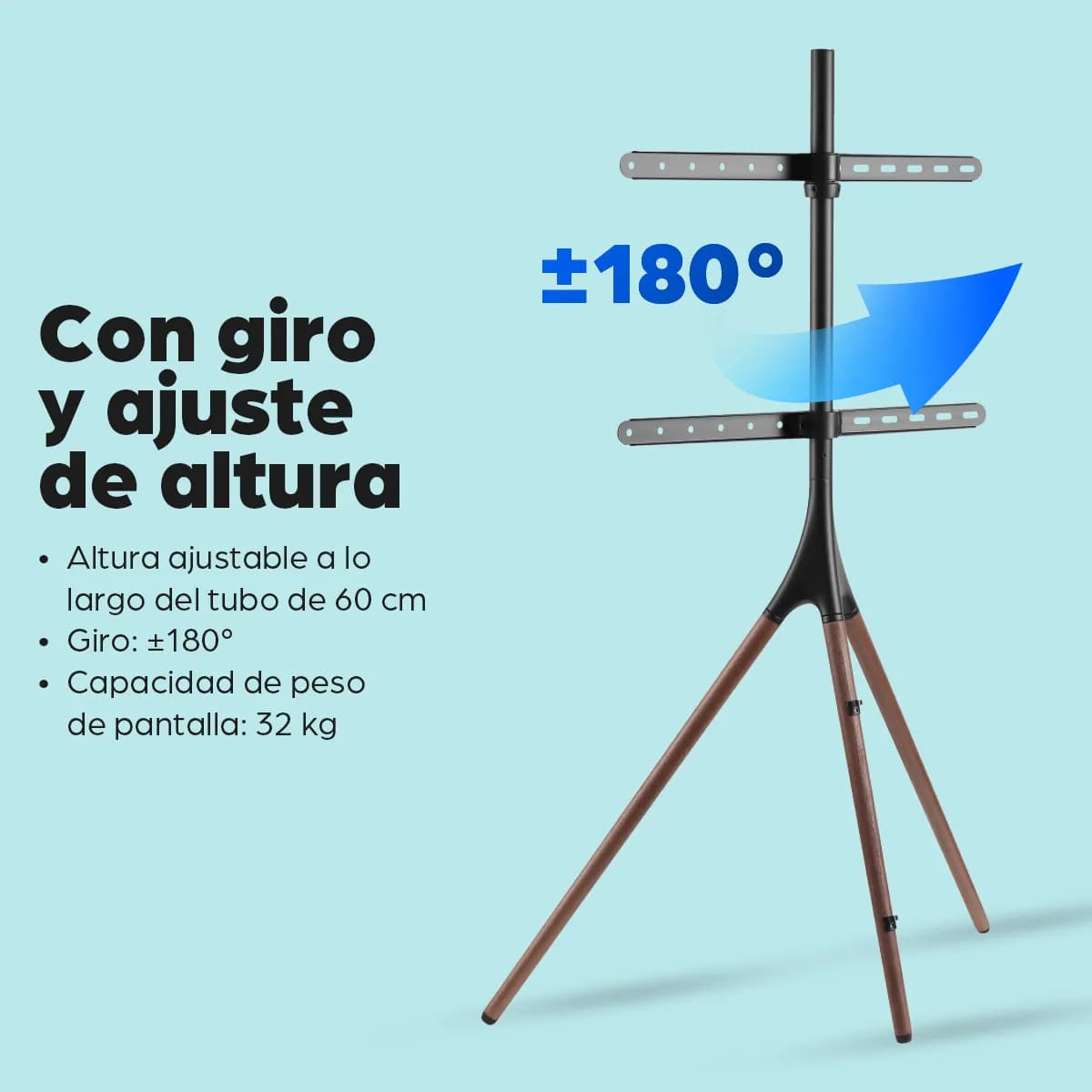 Manhattan Soporte para TV con Trípode 13