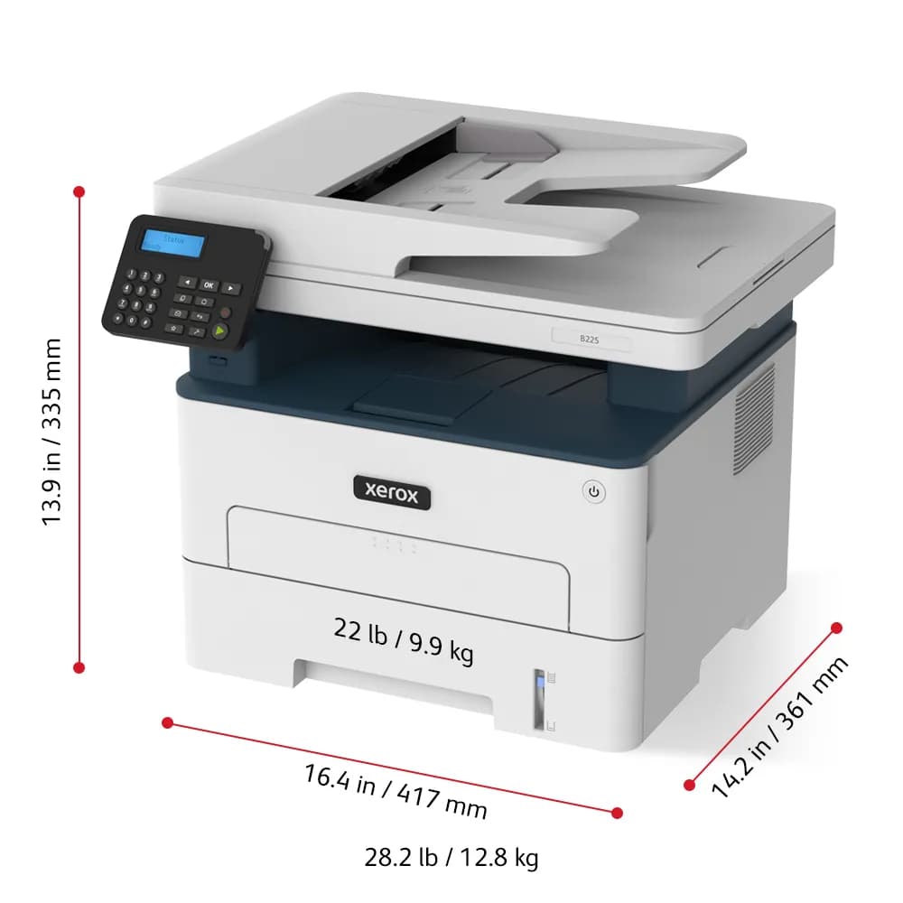 Xerox B225/DNI Impresora multifunción Laser A4 600 x 600 DPI 36 ppm Wi 7