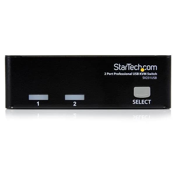 StarTech.com Juego Conmutador KVM de 2 Puertos VGA con Cables - Kit Sw 2