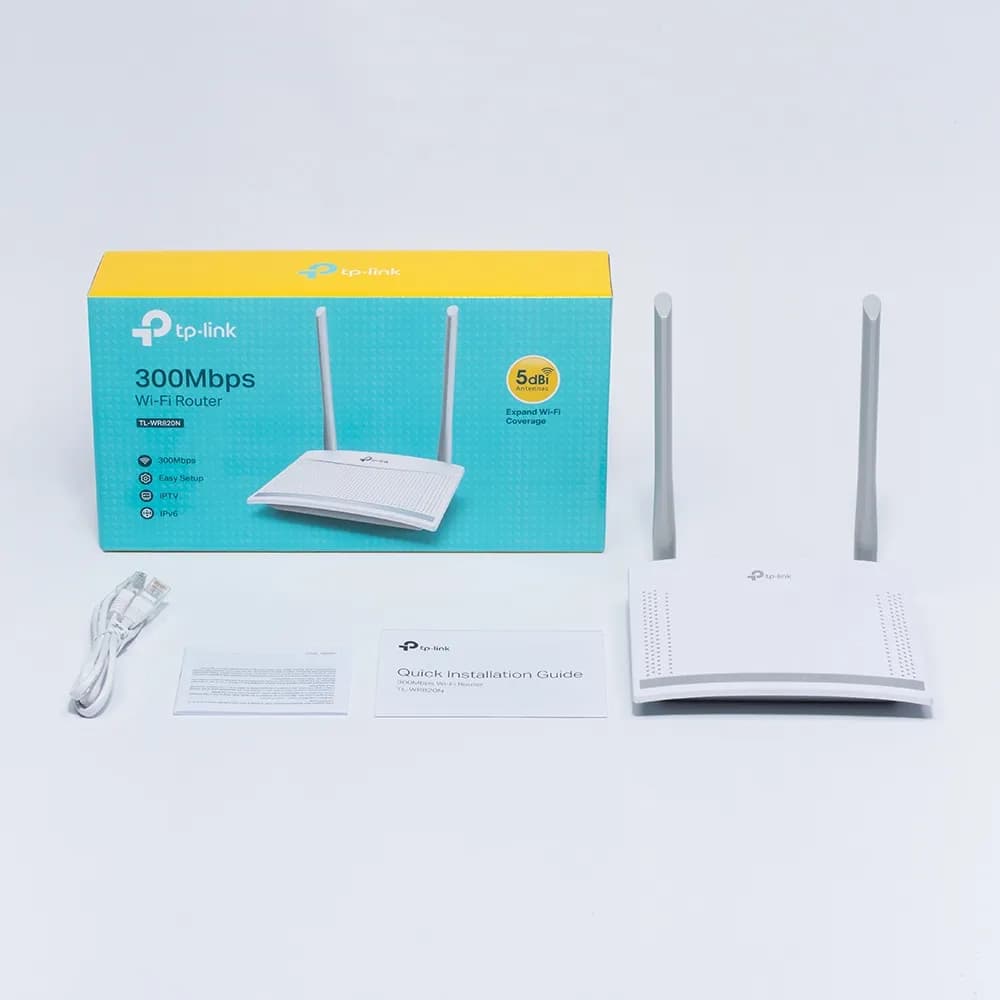ROUTER INALAMBRICO TP-LINK TL-WR820N VELOCIDAD DE TRANSMISION INALAMBR 6