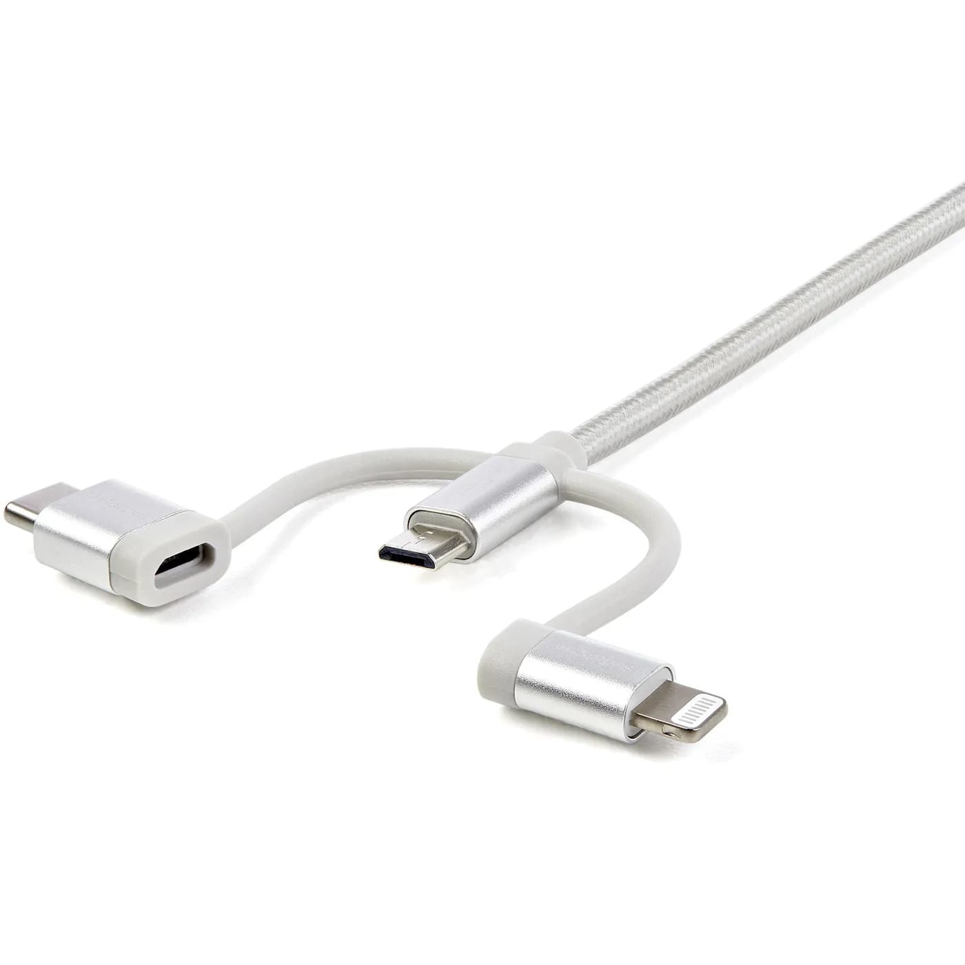StarTech.com Cable USB Multicarga USB de 1m - USB a Micro USB o USB-C  3