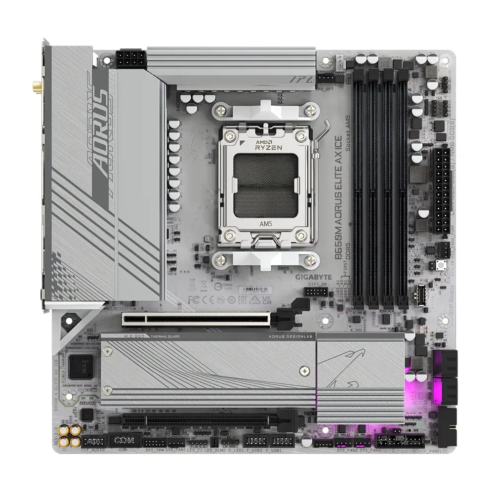 GIGABYTE B650M AORUS ELITE AX ICE placa base AMD B650 Enchufe AM5 Micr 2
