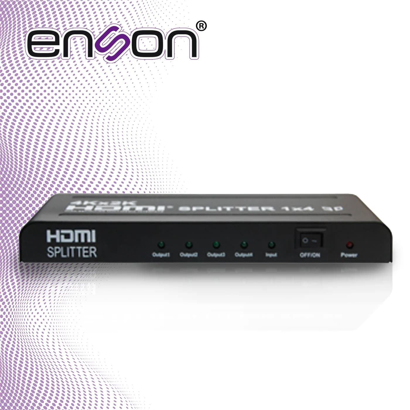 DISTRIBUIDOR HDMI ENSON ENS-HDMI14 CON UNA ENTRADA Y CUATRO SALIDAS HD 7
