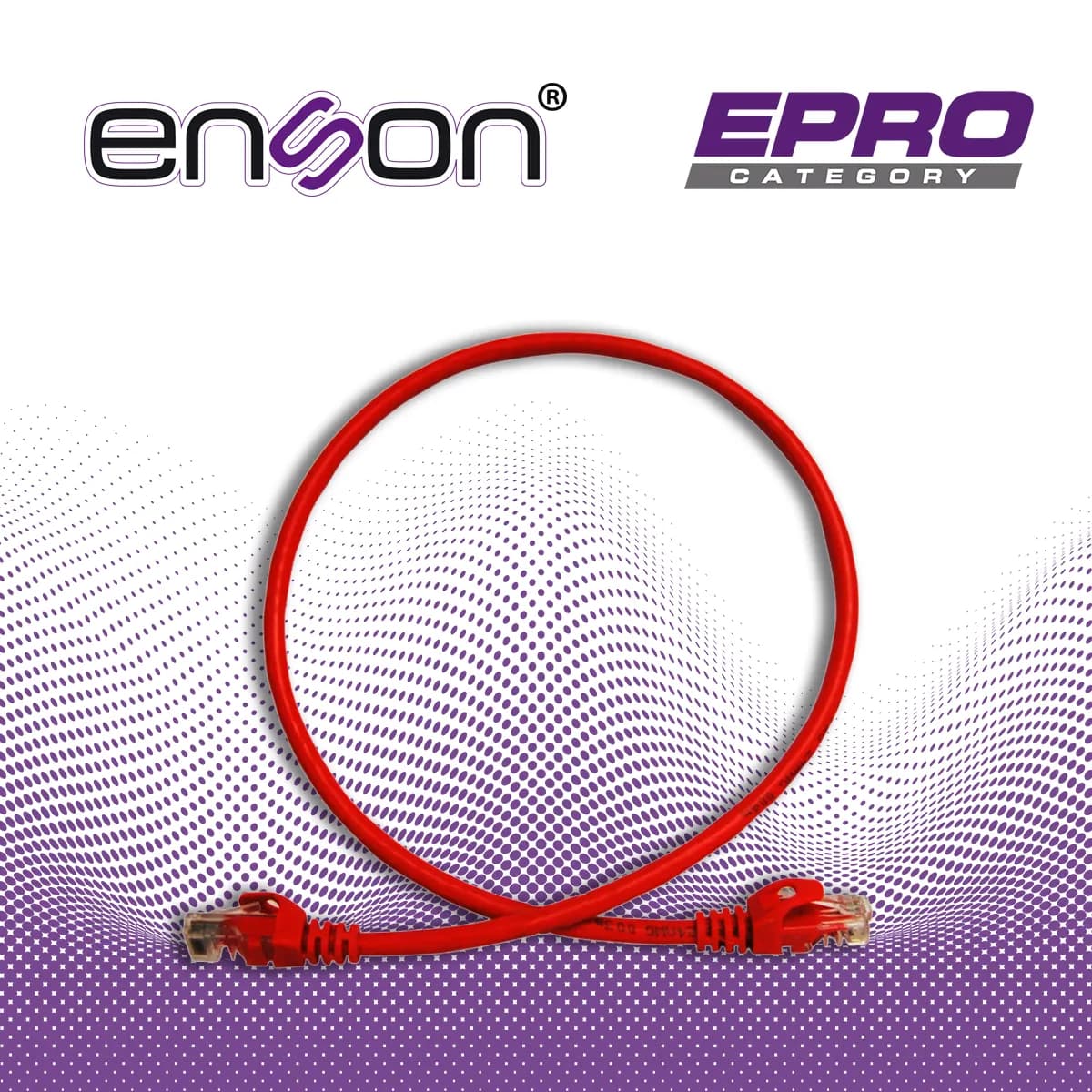 PATCHCORD UTP ENSON P6006R CAT6 60CM ROJO SERIE EPRO 100-II 100 POR CI 4