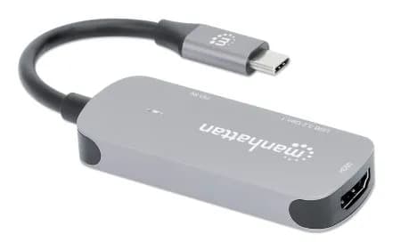 Manhattan Docking Station USB-C a HDMI, 3 en 1 con suministro de energ 3