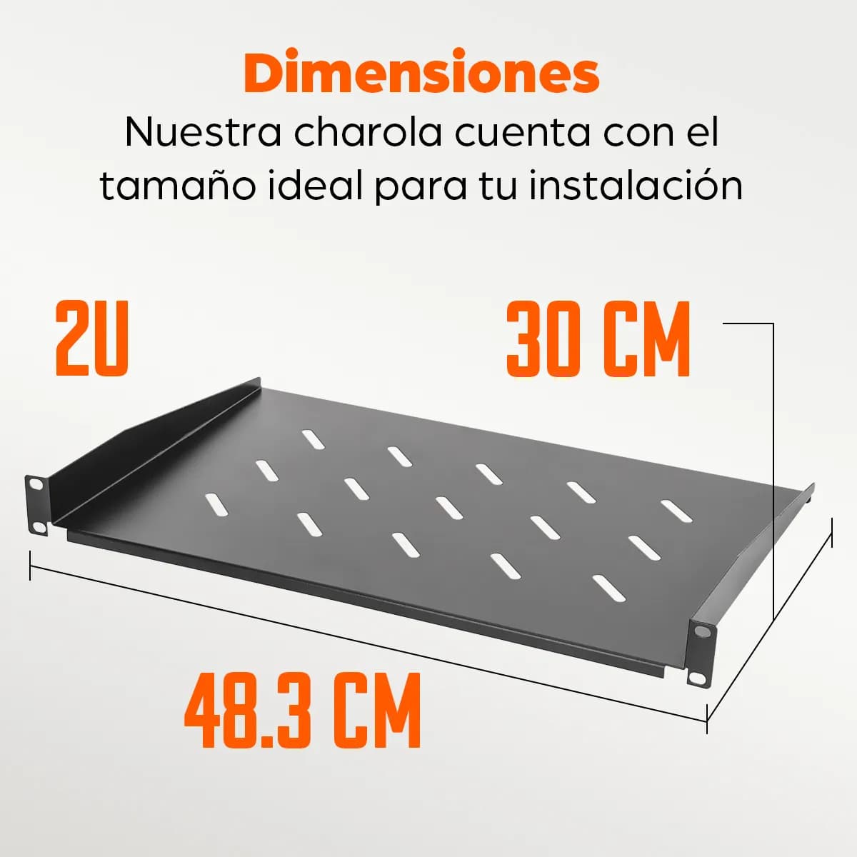 Intellinet Charola Fija Cantilever de 19" 2