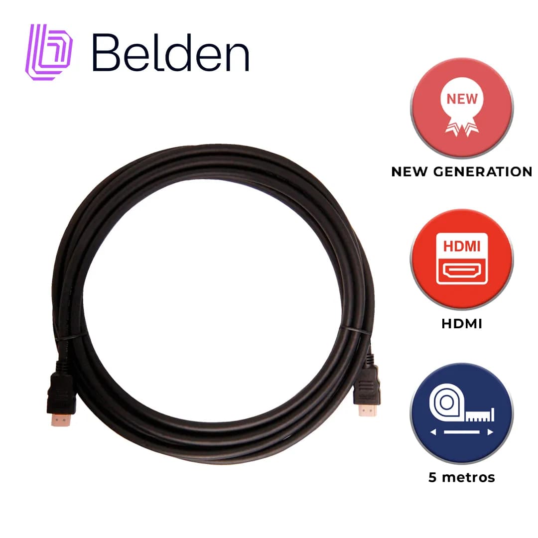 CABLE HDMI BELDEN HDE005MB / HIGH SPEED / 1080P 60HZ / 4K 30HZ / 5 MET 4