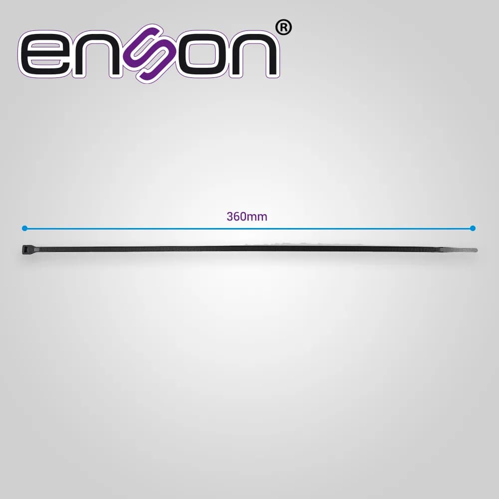 CINCHO DE NYLON ENSON ENS-CH360B COLOR NEGRO DE 4.8 X 360MM DE LONGITU 3