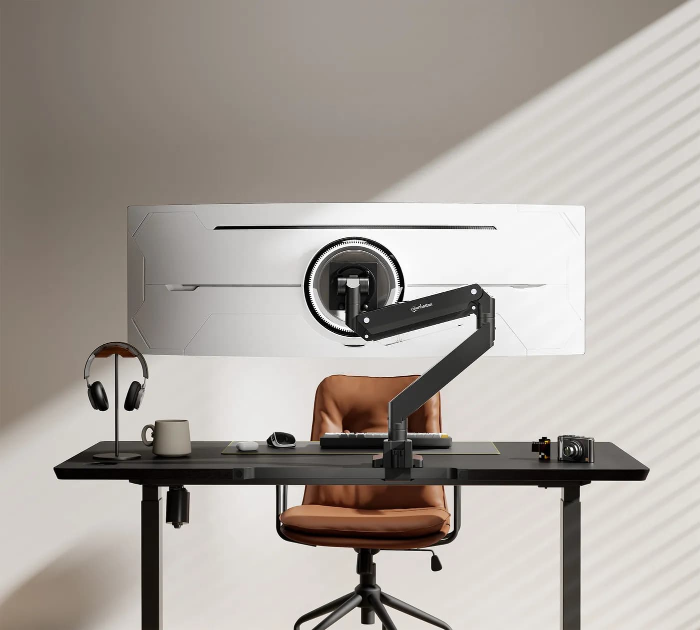 Manhattan 462594 soporte para pantalla plana 144.8 cm (57") Escritorio 9