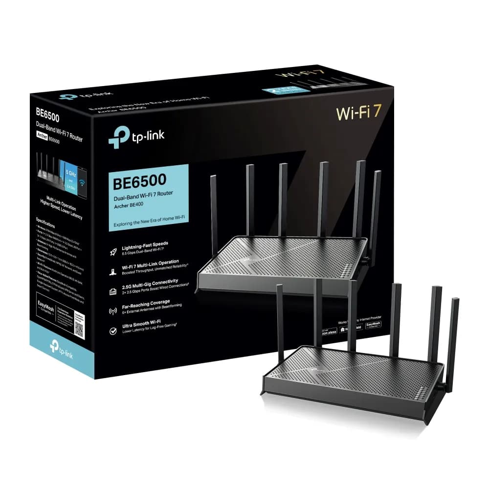 TP-Link Archer BE400 router inalámbrico 2.5 Gigabit Ethernet Doble ban 4