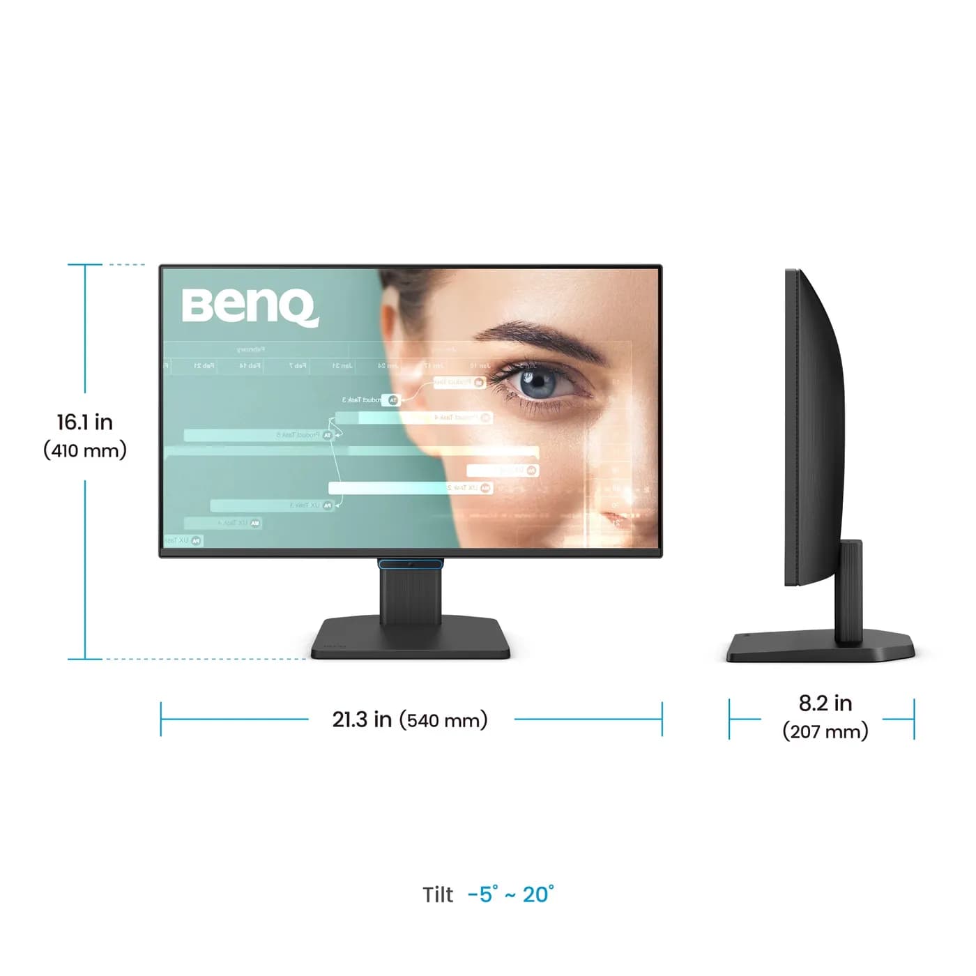 BenQ GW2490C monitor de computadora 60.5 cm (23.8") 1920 x 1080 Pixele 4