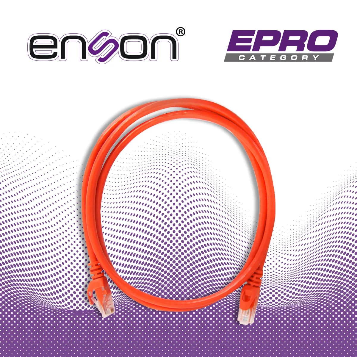 PATCHCORD UTP ENSON P6012O CAT6 120CM NARANJA SERIE EPRO 100-II 100 PO 4