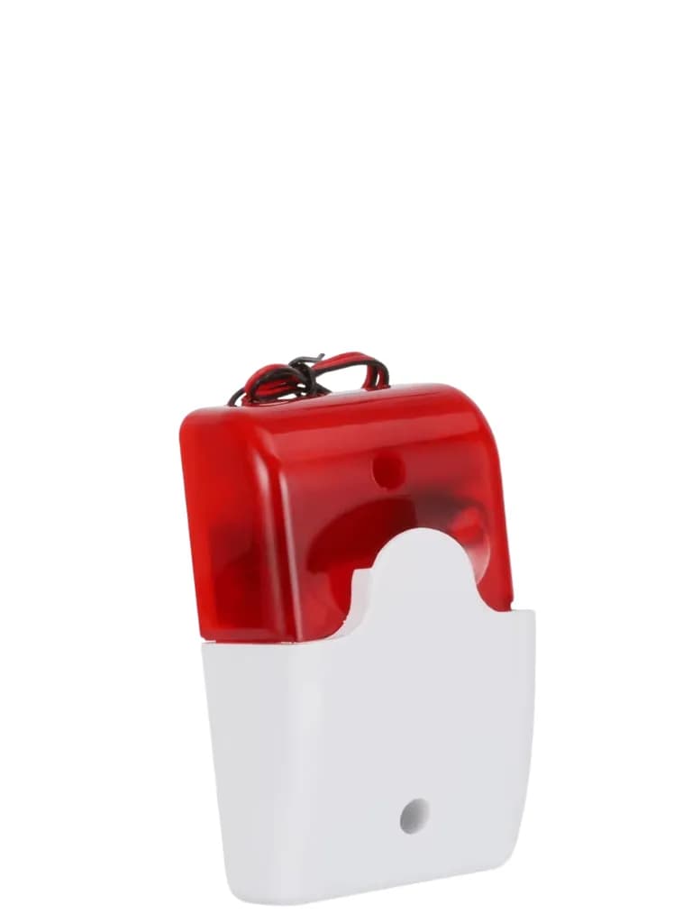 IHORN HC103 - Sirena con Estrobo color rojo / Interior / Compatible co 2