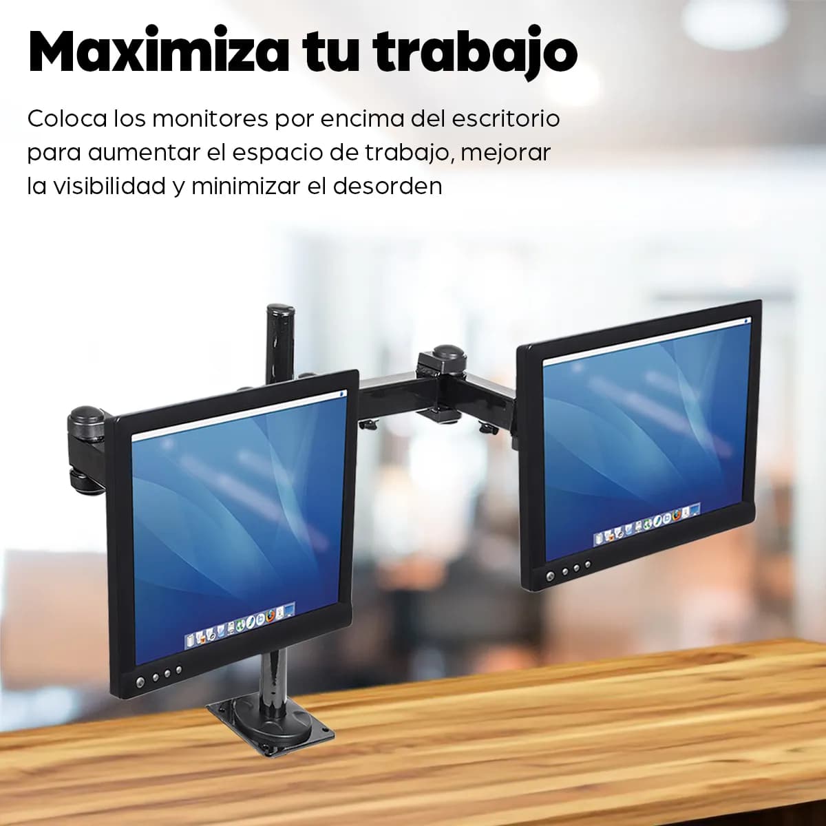 Manhattan Soporte para monitor, de escritorio, movimiento articulado,  7